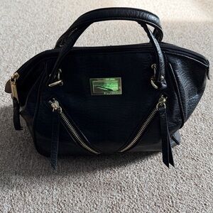 Elegant Black Leather Handbag